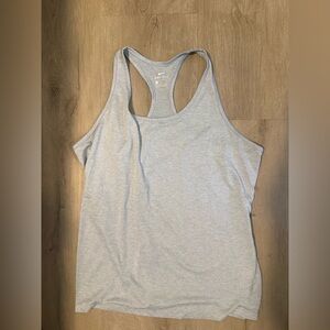 Nike Women's Light Gray Dri-FIT Tank Top